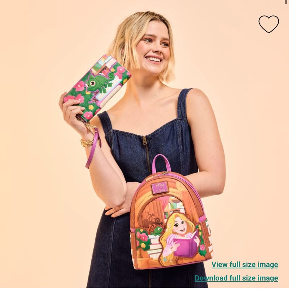 Loungefly Tangled Rapunzel Exclusive Books Mini Backpack & Wallet Set